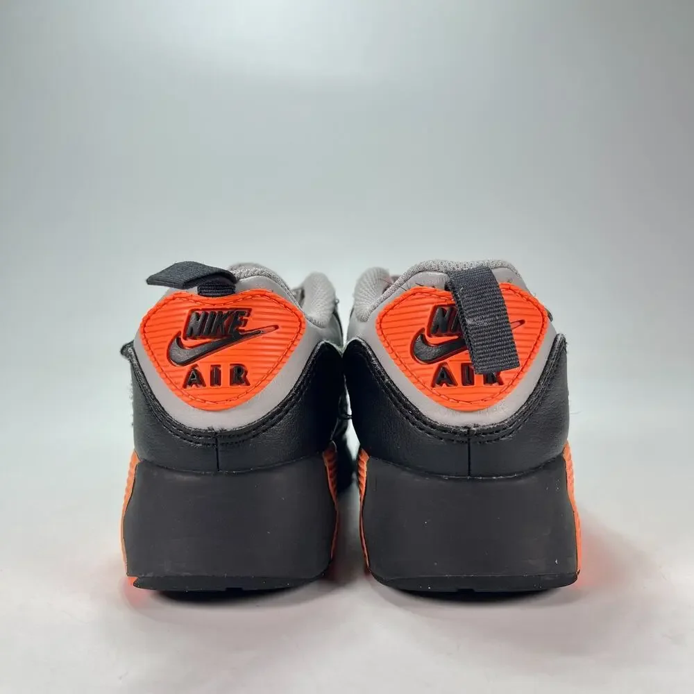 Nike Air Max 90 LTR Grey Hyper Crimson Black Sneakers IH1417-033 Youth Size 1.5Y